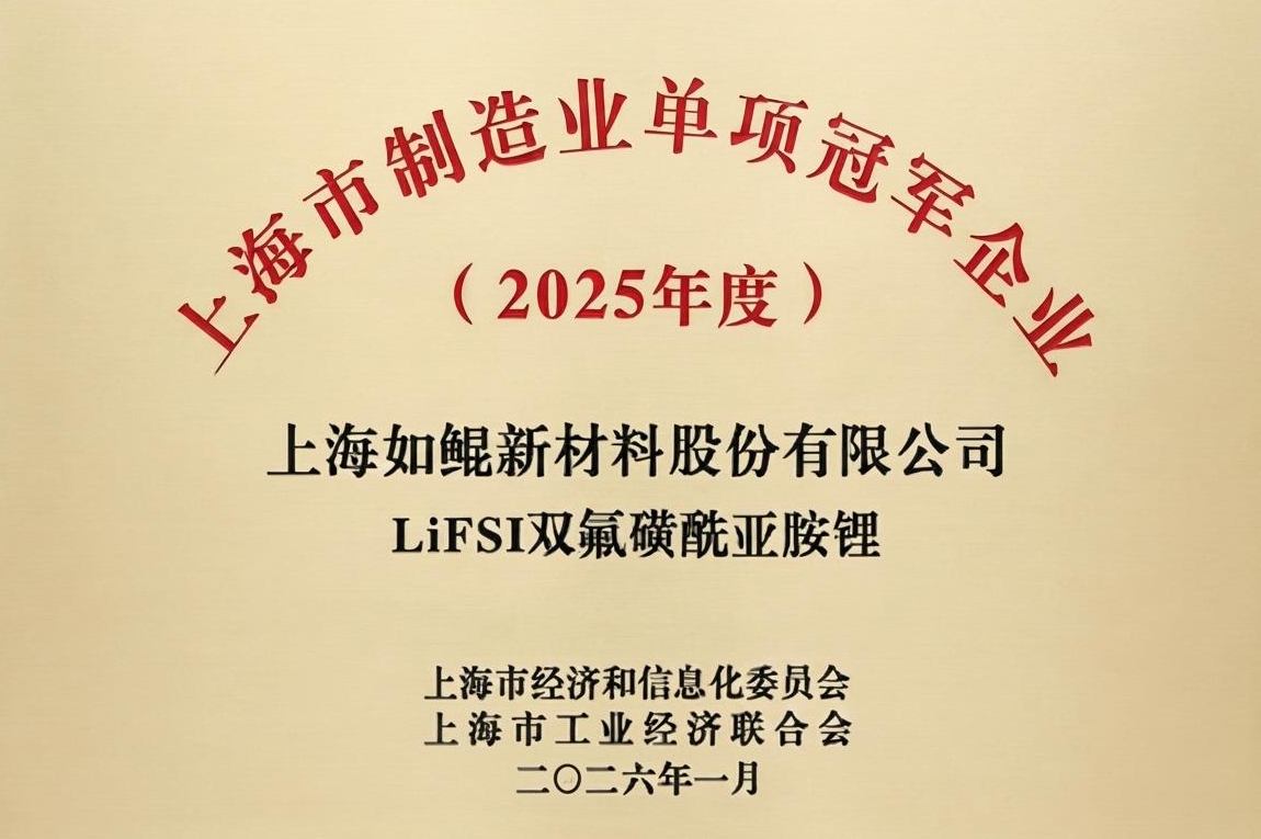 Shanghai Manufacturing Single Champion Enterprise
